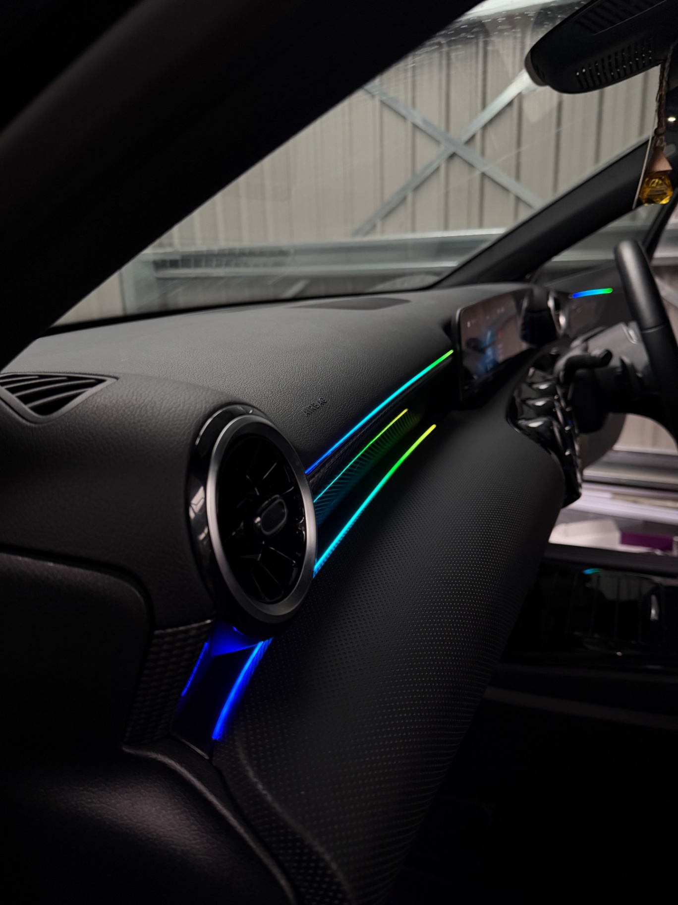 Mercedes A-Class W176 (2017) after Mercedes A-Class — RGB dash sweep retrofit
